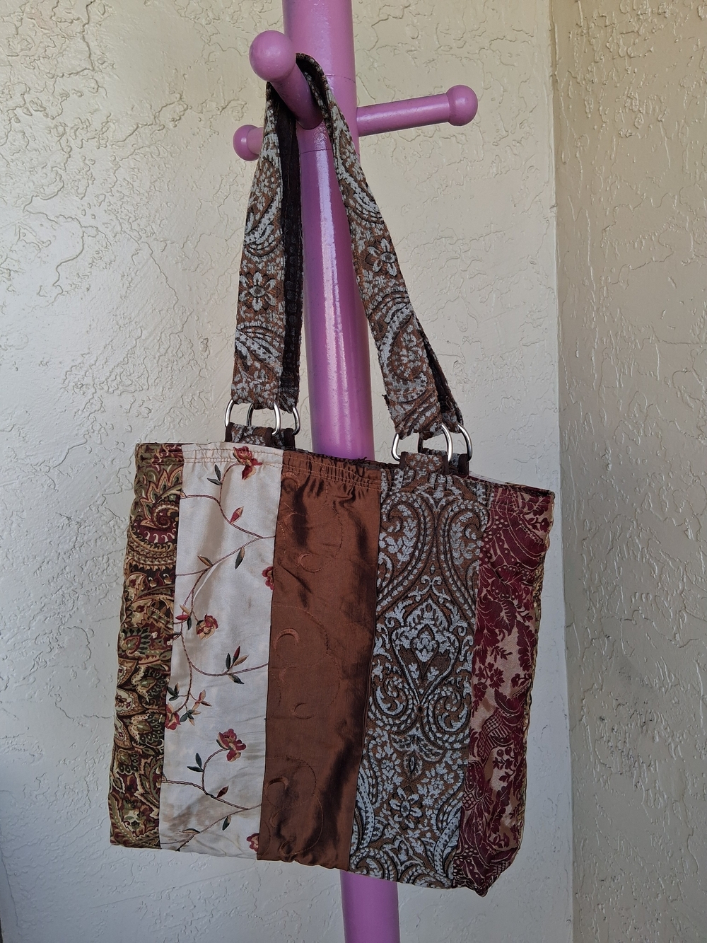 Bohemian Chic Patchwork Multi-Color Women's Tote Bag
